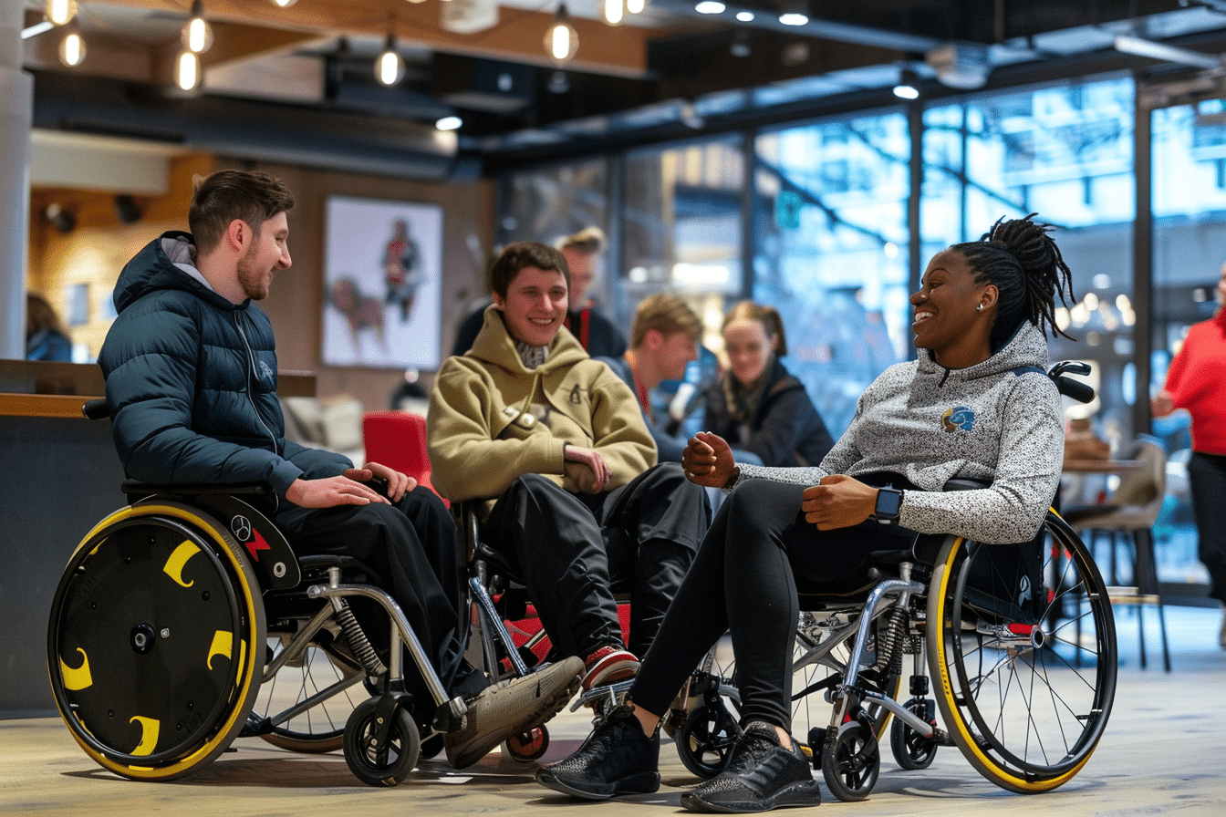 Les paralympiques au quotidien : un élan de camaraderie capturé en image