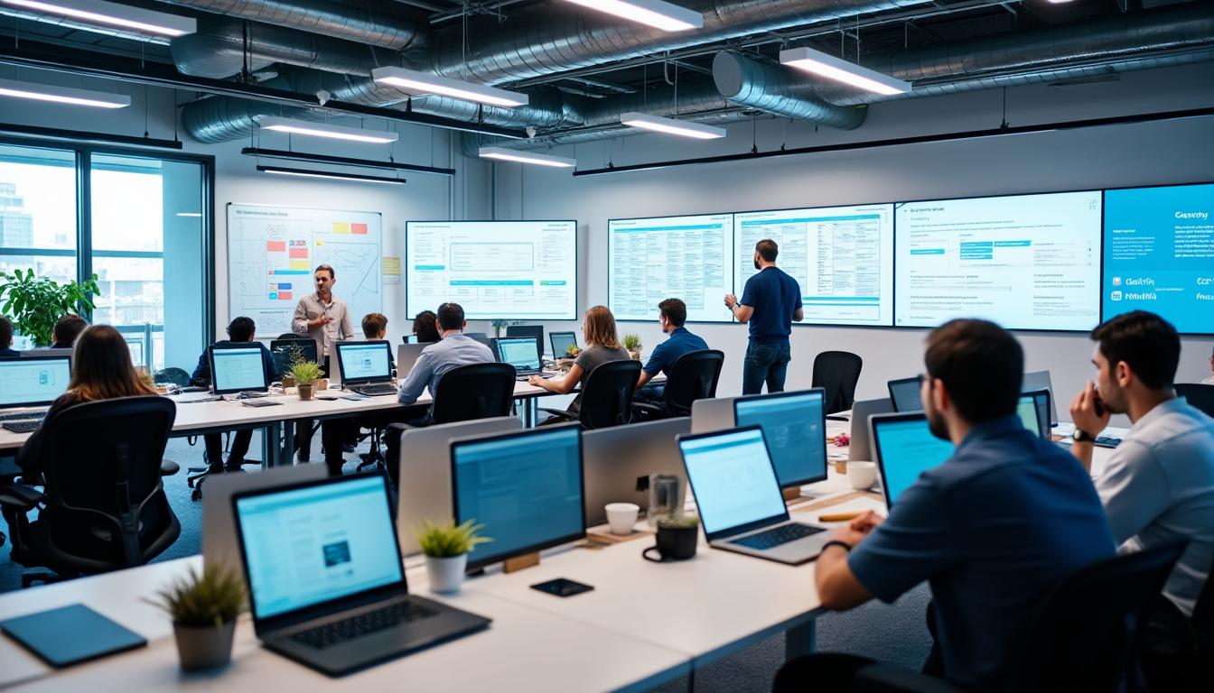 découvrez notre formation en management et leadership agile, conçue pour développer vos compétences en gestion d'équipe dans un environnement dynamique. apprenez à inspirer, motiver et guider vos équipes vers l'excellence, tout en adoptant des méthodes agiles pour améliorer la performance et favoriser l'innovation.