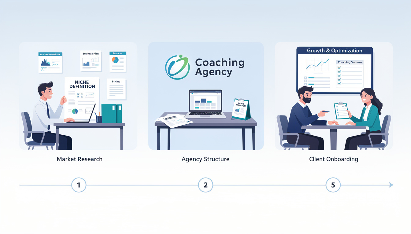 découvrez les étapes clés pour créer une agence de coaching professionnel, de la planification à la mise en œuvre, et lancez votre activité avec succès.