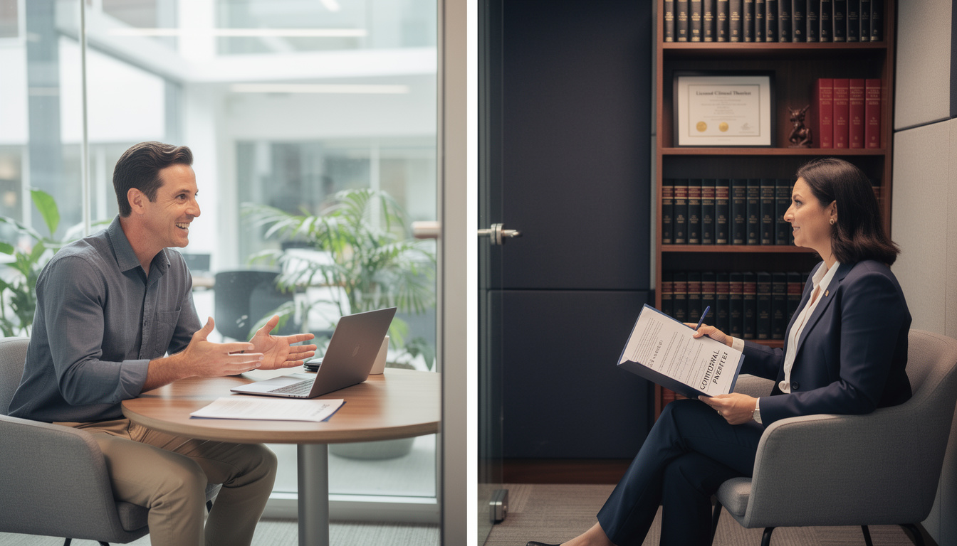 Coaching ou thérapie : les différences sur le plan juridique