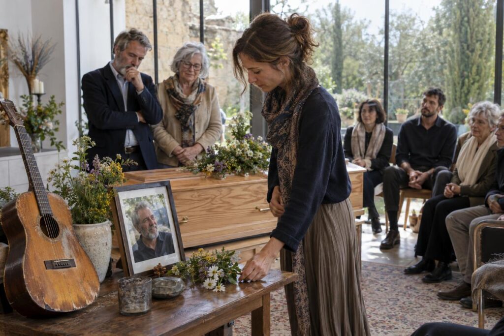Hommage personnalisé en musique et fleurs